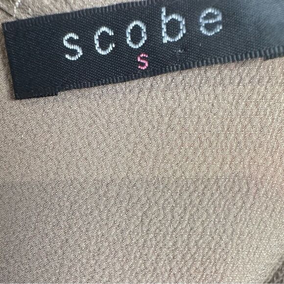 Scobe mocha chiffon halter maxi dress size size small - Picture 5 of 7